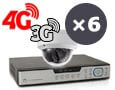 Kit vidéosurveillance 3G / 4G / 5G avec 6 caméras