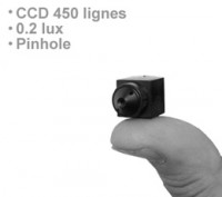 Micro snake camera CCD couleur 450 lignes 0.2 lux avec audio