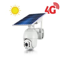 Caméra pilotable solaire IP GSM 4G HD 1080P waterproof Infrarouge accès à distance via iPhone Android 64 Go inclus