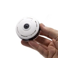 Mini caméra dôme 360° IP WiFi 1.3 Mpx vision nocturne enregistrement détection de mouvement sur carte microSD