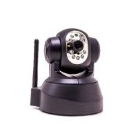 Caméra IP motorisée WiFi infrarouge pilotable à distance avec détection de mouvement 