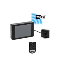 Kit micro caméra bouton ou vis Full HD 1080P avec micro enregistreur avec écran tactile et connexion Wi-Fi sur smartphone iOS & Android et télécommande sans fil