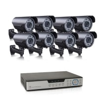 Kit vidéosurveillance 1 To avec 8 caméras AHD 1080P extérieures
