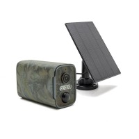 Camera camouflage 4G solaire Ultra HD 4MP 2K vision nocturne invisible 128GO ultra longue autonomie detection de mouvement et humaine