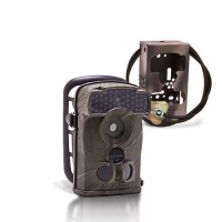 Dernière génération - Caméra de chasse autonome HD 720P IR invisible avec box anti-vandale