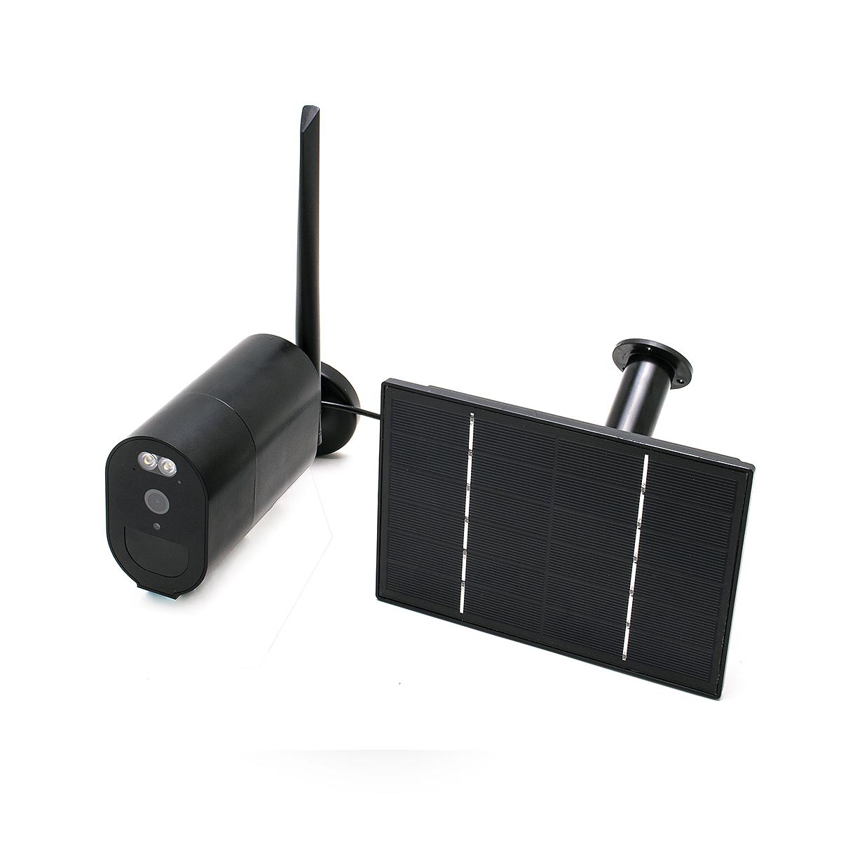 Caméra 4G solaire HD 1080P autonome sans-fil waterproof vision nocturne 128 Go accès à distance via iPhone Android