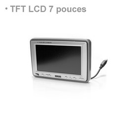 Ecran couleur LCD 7 pouces & télécommande