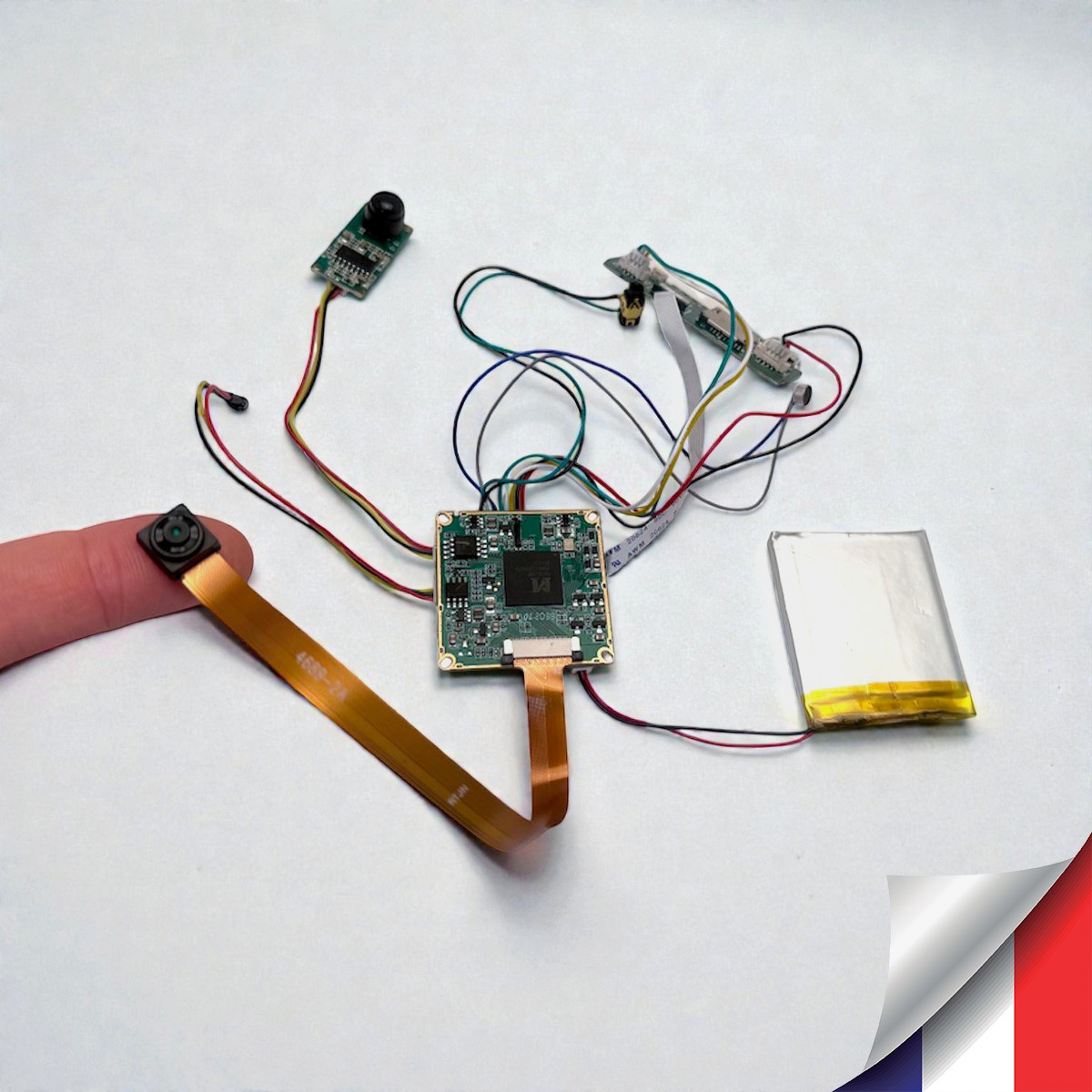 Module Caméra cachée UHD 2K DIY Détection de mouvement longue autonomie mémoire 128Go