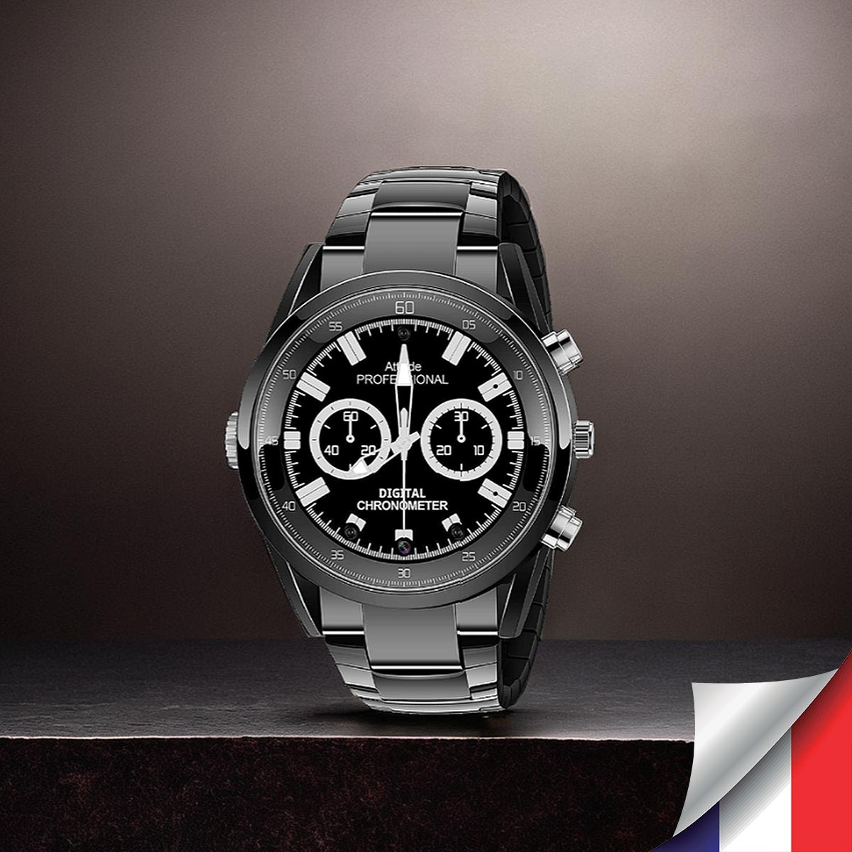 Montre caméra espion wifi HD 1080P enregistreur audio vidéo détection de mouvement mémoire 128Go