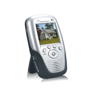 Récepteur Enregistreur LCD audio vidéo sans fil 2,4 Ghz , 4 canaux