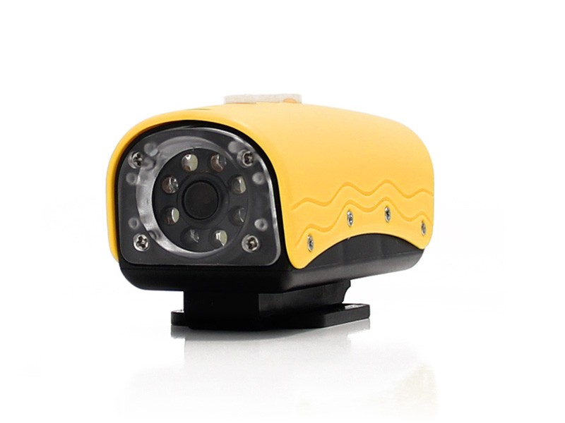 Camera Sport HD étanche 5 mégapixels jaune