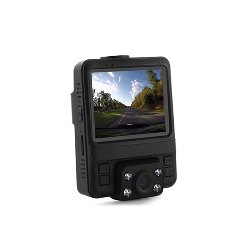 Enregistreur de conduite double caméra HD avec écran LCD et enregistrement vidéo / GPS sur carte microSD