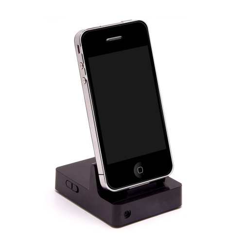 Station d'accueil iPhone avec micro caméra 2K et détection de mouvement