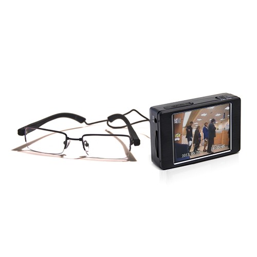Kit micro enregistreur audio video camera lunette classique