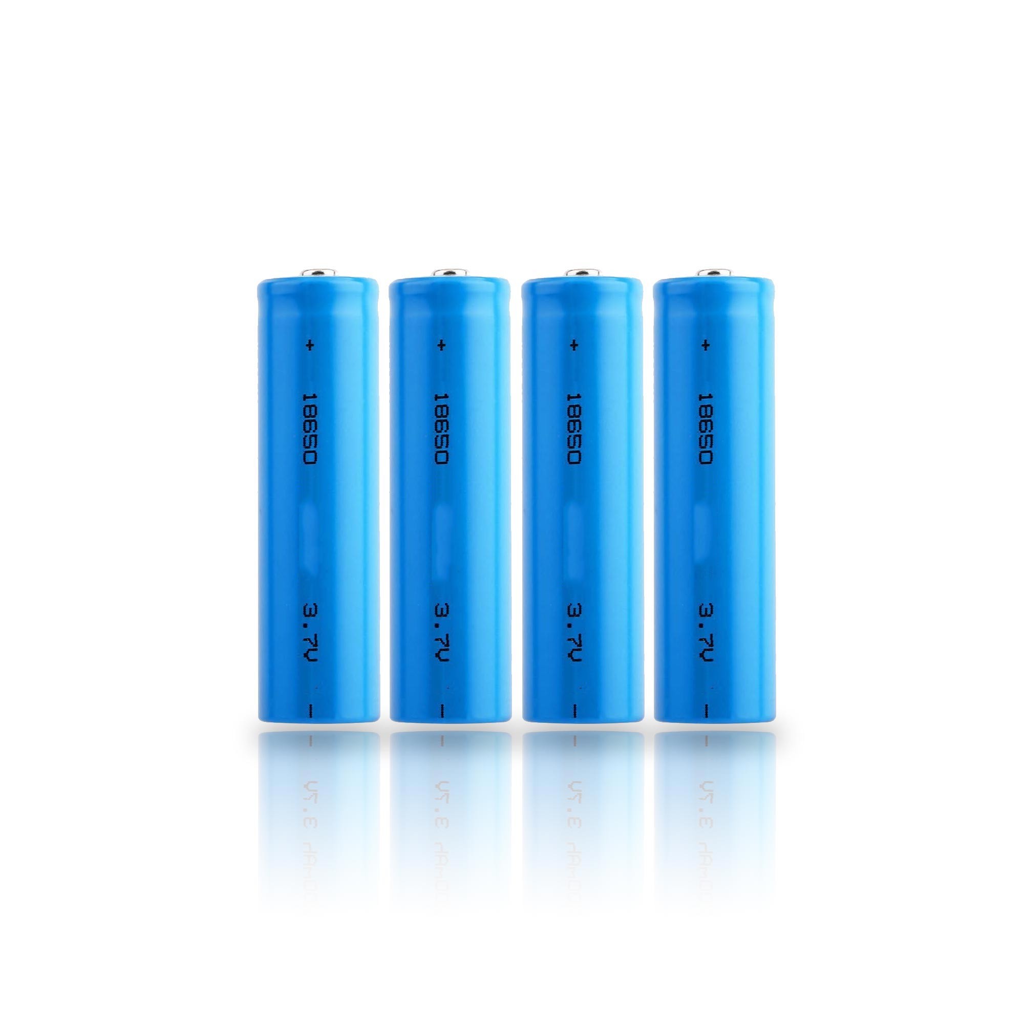 Pack de 4 batteries 3,7V rechargeable lithium-ion type 18650 capacité 3200 mAh basse température