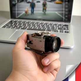 Mini Caméra vidéosurveillance WIFI 4K UHD 8MP Zoom 18X détection humaine AI accès à distance via iPhone Android et PC avec microSD 256 Go