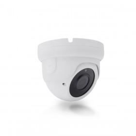 Caméra IP POE type dôme capteur 5 Mégapixels objectif varifocal 2.8-12 mm Infrarouge 30 mètres extérieur intérieure