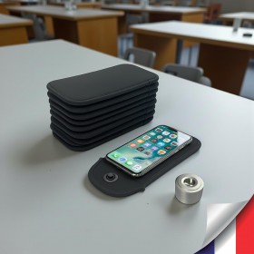 Pack de 30 Pochettes Faraday anti-ondes pour smartphones avec base de déverrouillage idéale écoles et établissements scolaires