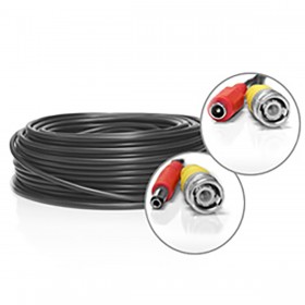 Câble vidéo  BNC + alimentation de 25 mètres
