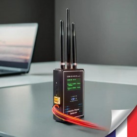 Détecteur professionnel de smartphone GSM 2G 3G 4G 5G avec écran LCD et alerte détection sur sortie alarme relais