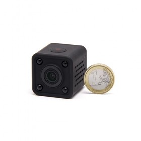 Micro caméra WiFi HD 1080P autonome avec infrarouge invisible mémoire microSD 32Go