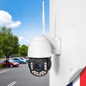 Camera IP WiFi pilotable intelligente UHD 2K détection de mouvement humaine véhicule et animaux autotracking essuie glace Zoom X5