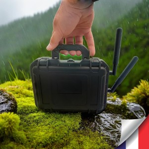 Routeur 3G 4G WiFi mallette étanche batterie lithium rechargeable ultra longue autonomie