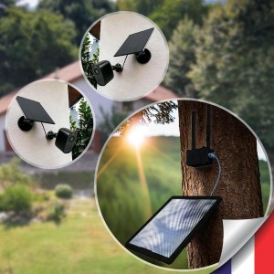Kit vidéosurveillance 3G 4G autonome avec 2 caméras solaires WIFI UHD 2K