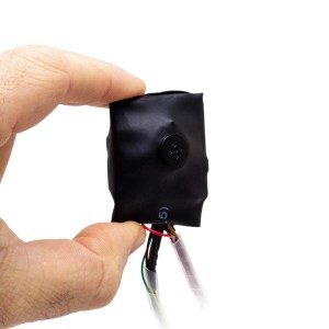 Micro caméra 4G ou WiFi type bouton à intégrer accès à distance via iPhone Android enregistrement Ultra HD 5MP sur micro SD 128Go