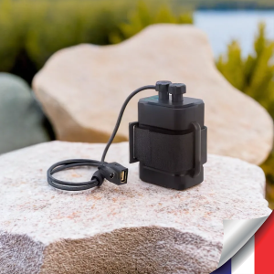 Batterie portable étanche 19,2A sortie 12V et USB 5V avec 6 batteries rechargeable lithium-ion type 18650 pour Alimentation de Caméras 12V et 5V