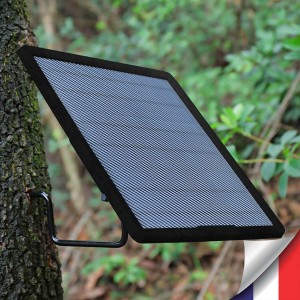 Panneau solaire 10W couleur noire multi-tension compatible toutes caméras très longue autonomie batterie 25A