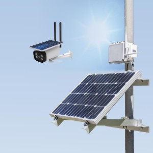 Kit vidéosurveillance 3G 4G autonome solaire waterproof avec une caméras solaire Wifi intelligente Ultra HD 2K extérieur vision nocturne alerte détection mémoire 128 Go