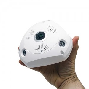 Caméra IP Wifi 360° 3MP vision nocturne et enregistrement sur carte microSDHC