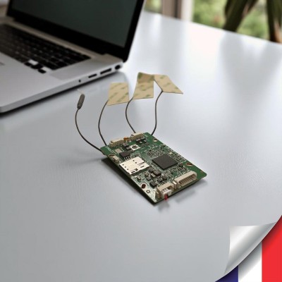 Micro routeur industriel professionnel 3G 4G connexion WiFi pour intégration avec antennes ultra plates alimentation 12V compatible open VPN L2TP PPTP