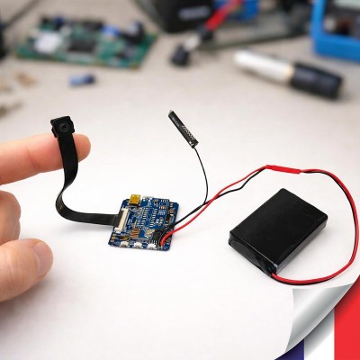 Micro camera wi-fi direct ultra HD 4K à 30 ips capteur 13MP zoom X4 timelapse batterie 4000 mAh microSD jusqu’à 256 Go