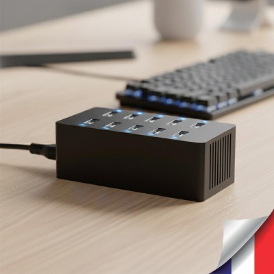 Multiprise USB caméra WiFi espion Détection de mouvement écoute à distance mémoire 32Go