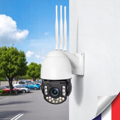 Caméra 4G pilotable intelligente HD 1080P détection de mouvement humaine véhicule et animaux autotracking essuie glace Zoom X20