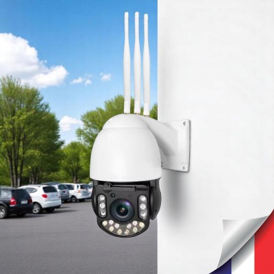 Caméra 4G pilotable intelligente UHD 2K détection de mouvement humaine véhicule et animaux autotracking essuie glace Zoom X5