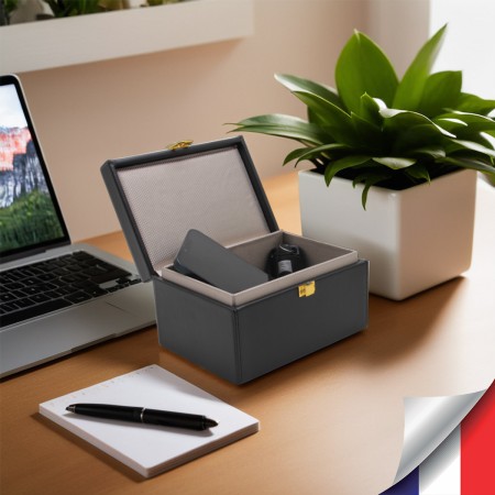 Coffret faraday Noir Anti Onde blindée blocage de signal