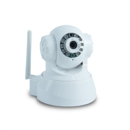 Caméra IP WIFI infrarouge pilotable à distance et détection de mouvement 