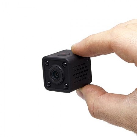 Micro caméra WiFi HD 1080P autonome avec infrarouge invisible mémoire microSD 16Go
