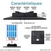 Kit vidéosurveillance 3G 4G autonome avec 2 caméras solaires WIFI UHD 2K