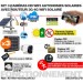 Kit vidéosurveillance 3G 4G autonome solaire avec 3 smart caméra solaire WiFi HD 1080P