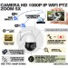 Caméra PTZ intelligente HD 1080P IP WiFi détection humaine autotracking IR Zoom X5 pilotable à distance via iPhone Android et PC