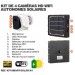 Kit de 4 Smart caméras solaires autonomes WiFi HD 1080P