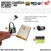 Micro caméra à intégrer HD 1080P IP WIFI ou 4G détection de mouvement batterie 6000 mAh mémoire 128 Go