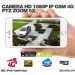 Caméra PTZ intelligente HD 1080P IP GSM 4G WiFi 