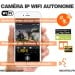 Smart caméra Wi-Fi HD 1080P grand angle avec batterie rechargeable 6 mois