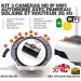 Kit 3 caméras solaires 3G 4G IP / WiFi extérieures HD1080P 