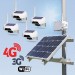 Kit vidéosurveillance 3G 4G autonome solaire avec 4 caméras solaires Wi-Fi HD 720P